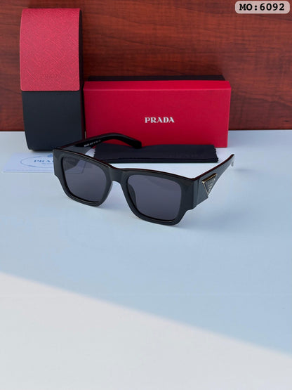 PRADA 6092 BLACK BLACK UV-400 SUNGLASSES