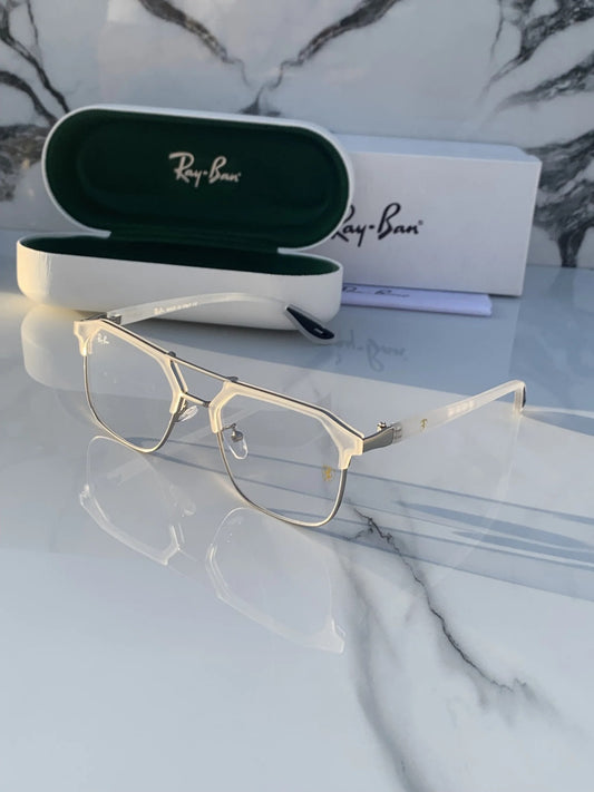 RAY BAN 04 TRANSPARENT TRANSPARENT BLUE CUT UV-400 SUNGLASSES