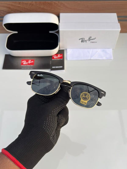 RAY BAN 3016 GOLDEN BLACK UV-400 SUNGLASSES