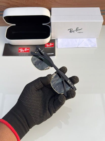 RAY BAN 3016 GOLDEN BLACK UV-400 SUNGLASSES
