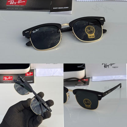 RAY BAN 3016 GOLDEN BLACK UV-400 SUNGLASSES
