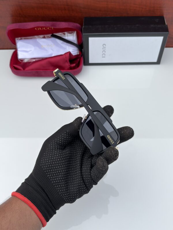 GUCCI 1295 GOLDEN BLACK UV-400 SUNGLASSES