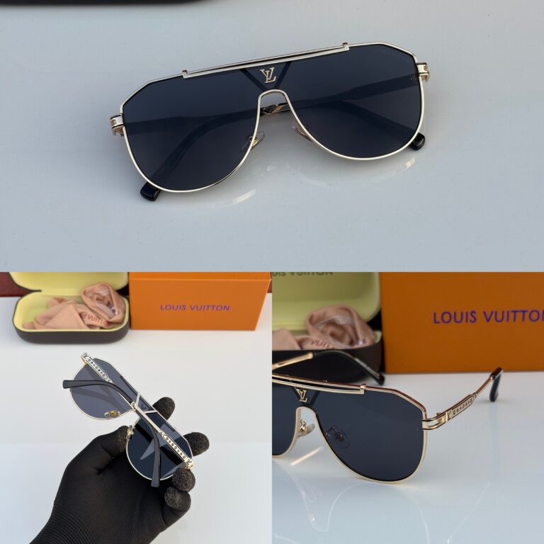 LOUIS VUITTON 22295 GOLDEN BLACK UV-400 SUNGLASSES