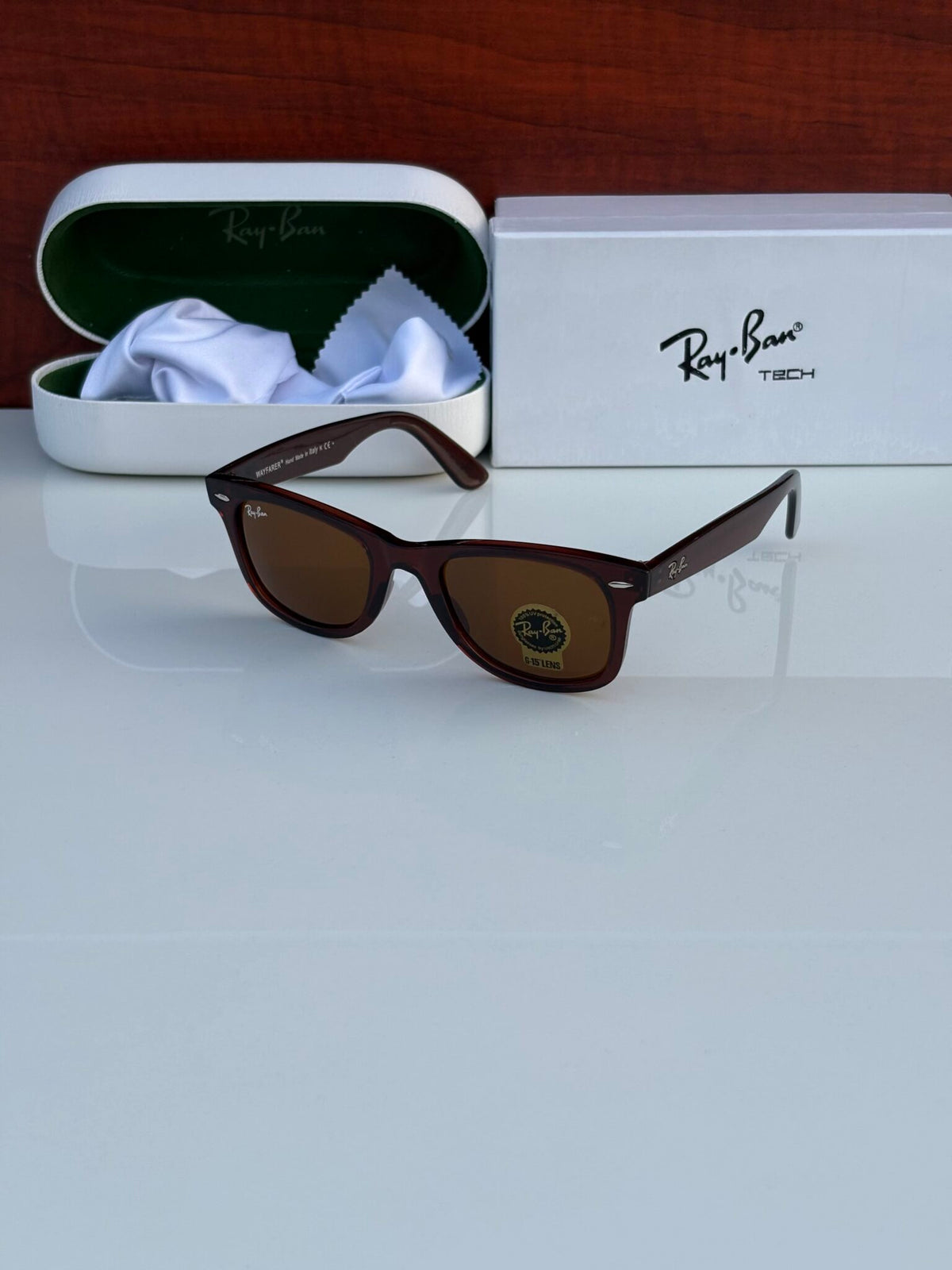 RAY BAN 2140 BROWN UV-400 SUNGLASSES