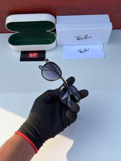 RAY BAN 02 GOLDEN BLACK UV-400 SUNGLASSES