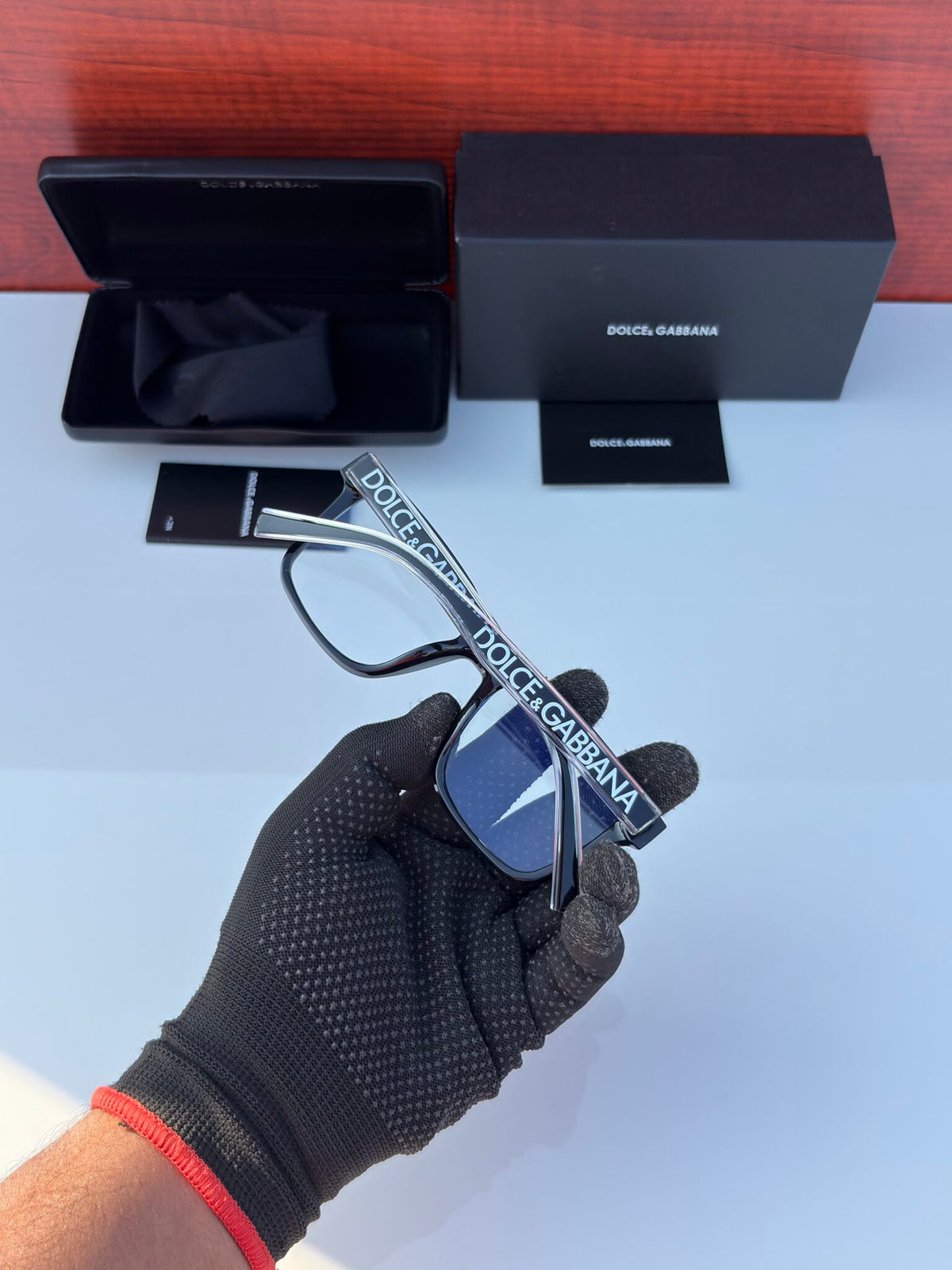 D&G 5101 BLACK TRANSPARENT SUNGALSSES