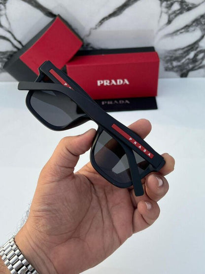 PRADA 3835 BLACK BLACK UV-400 SUNGLASSES
