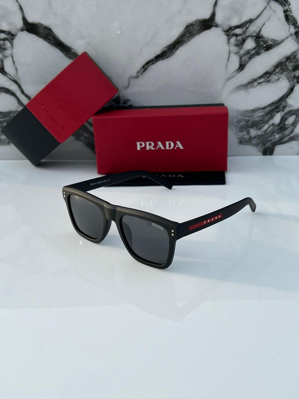 PRADA 3835 BLACK BLACK UV-400 SUNGLASSES