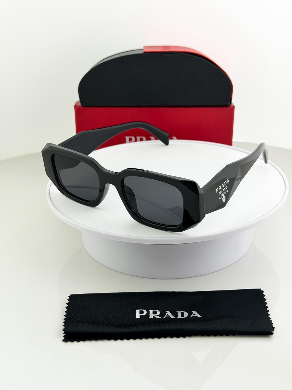 PRADA 1009 BLACK BLACK UV-400 SUNGLASSES