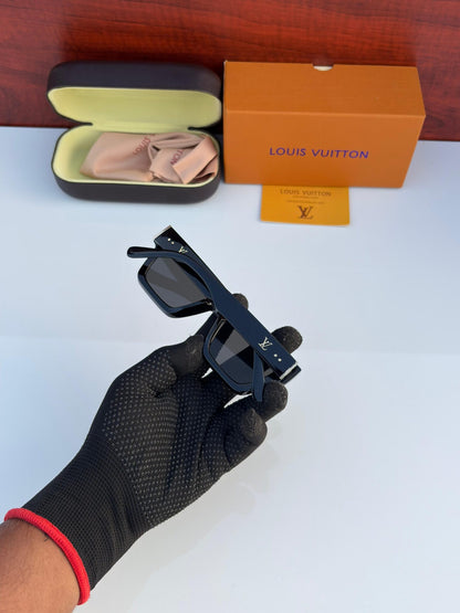 LOUIS VUITTON 35104 BLACK BLACK UV-400 SUNGLASSES