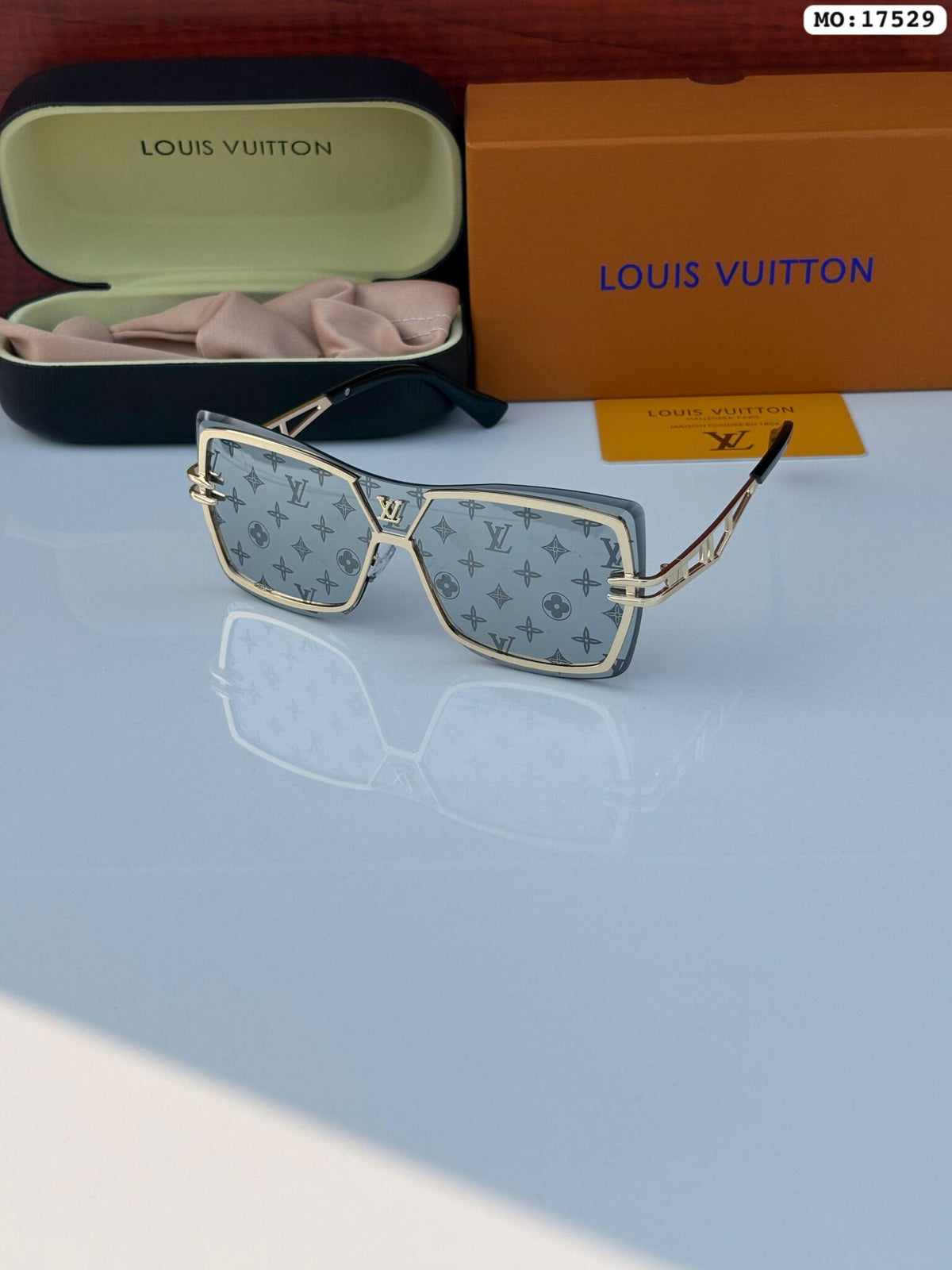 LOUIS VUITTON 17592 GOLDEN SILVER MERCURY UV-400 SUNGLASSES