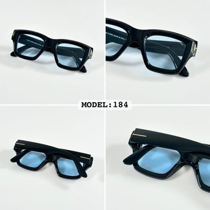 Tom Ford 4184 Black Rectangular Full-Rim Acetate Eyeglasses