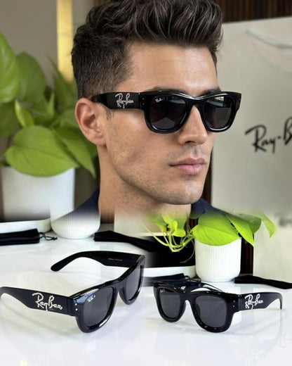 RAY BAN 4940 SHINING BLACK WITH BLACK DIAMOND GLASS UV-400 SUNGLASSES