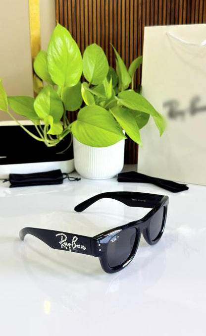 RAY BAN 4940 SHINING BLACK WITH BLACK DIAMOND GLASS UV-400 SUNGLASSES