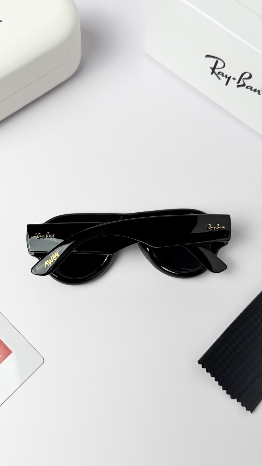 RAYBAN BLACK PUFFER 4925 BLACK BLACK SUNGLASS