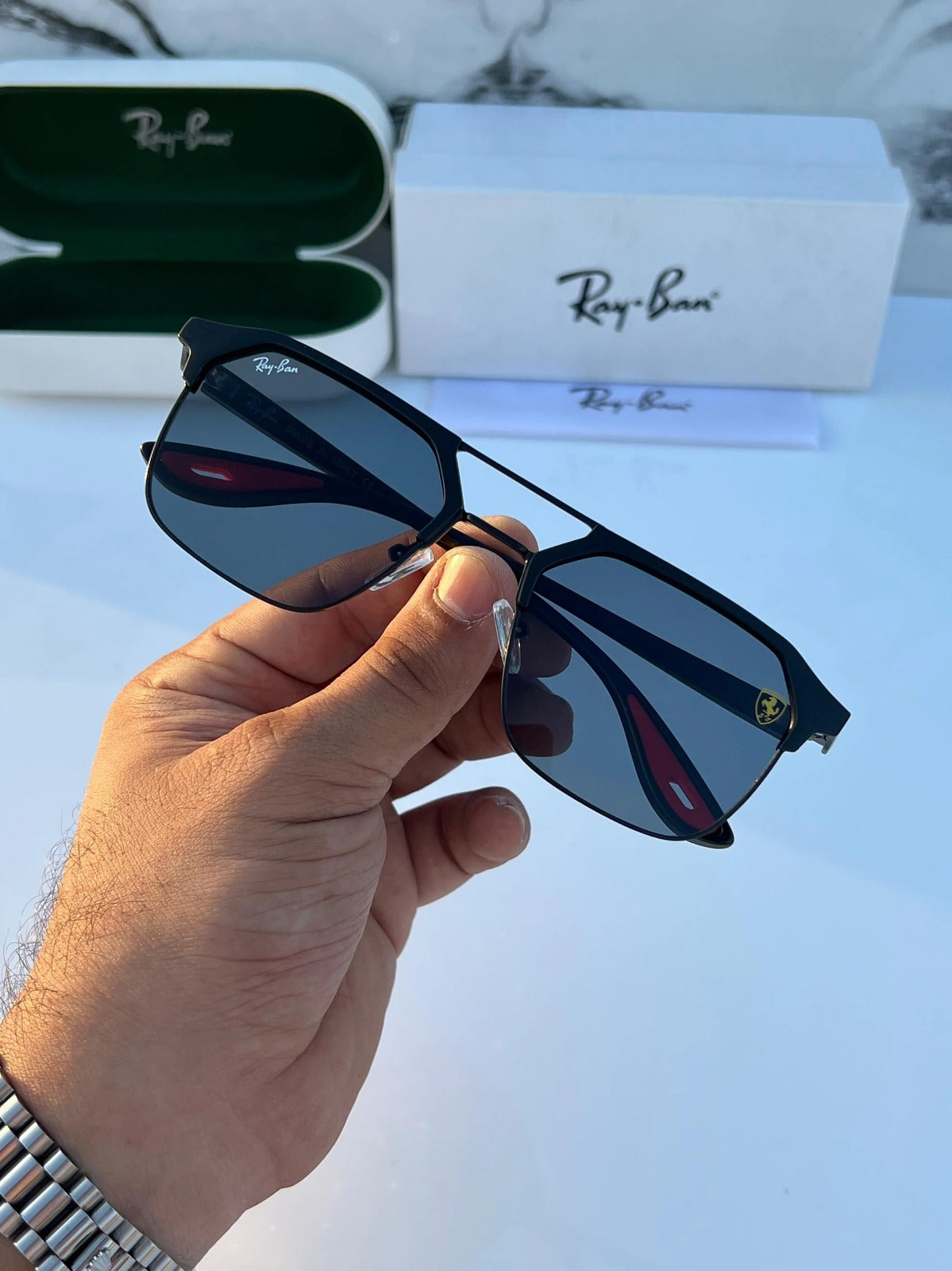 RAY BAN 04 FULL BLACK UV-400 SUNGLASSES