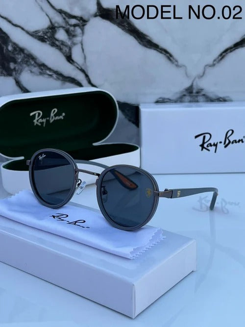 RAY BAN 02 GREY BLACK  UV-400 SUNGLASSES