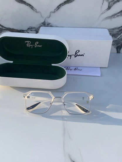 RAY BAN 04 TRANSPARENT TRANSPARENT BLUE CUT UV-400 SUNGLASSES