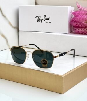 RAY BAN 1208 GOLDEN BLACK UV-400 SUNGLASSES