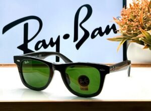 RAY BAN 2140  BLACK GREEN SHINING UV-400 SUNGLASSES