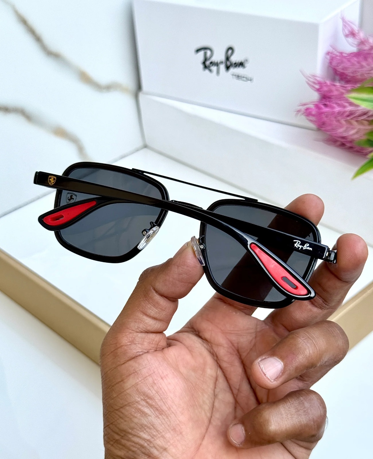 RAY BAN 06 BLACK BLACK UV-400 SUNGLASSES - Image 2