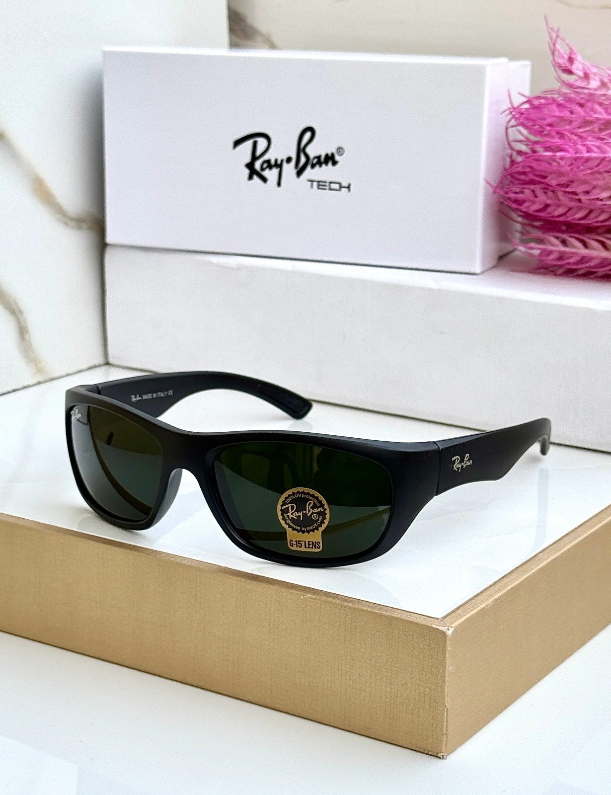 RAY BAN 4177 BLACK BLACK UV-400 SUNGLASSES
