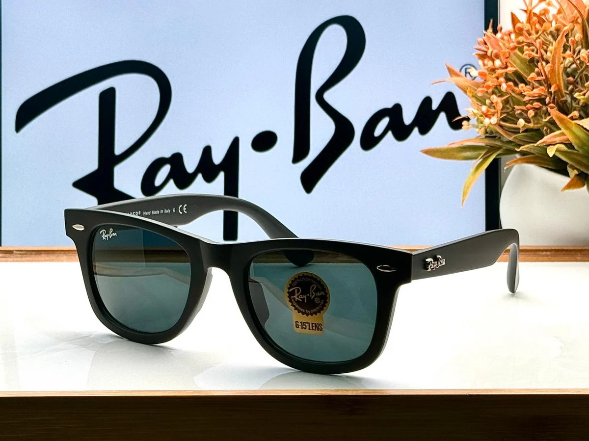 RAY BAN 2140 SHINING BLACK UV-400 SUNGLASSES