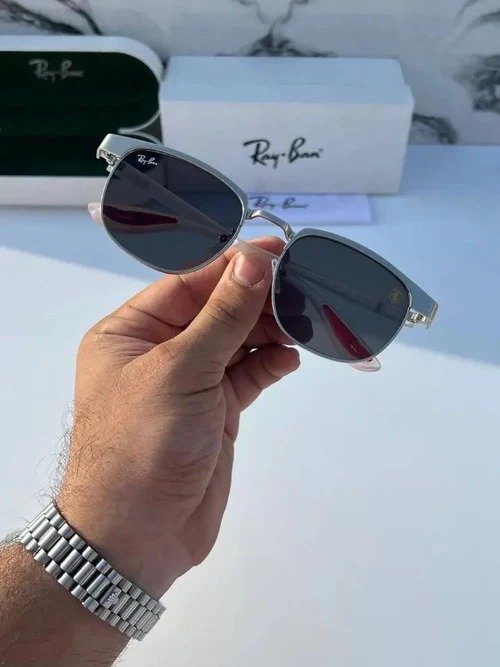 RAY BAN 03 SILVER METAL TRANSPARENT BLACK - Image 3