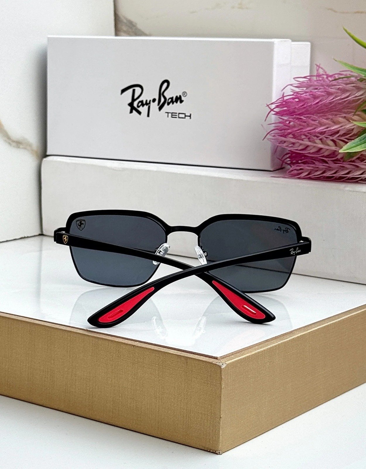 RAY BAN 07 BLACK BLACK UV-400 SUNGLASSES - Image 2