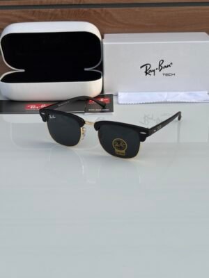 RAY BAN 3016 GOLDEN BLACK UV-400 SUNGLASSES