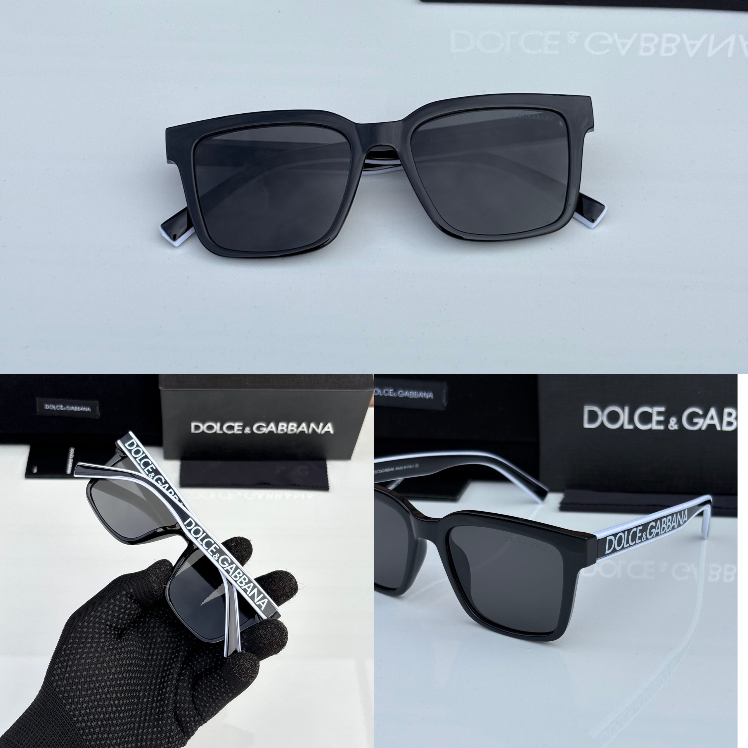 DOLCE & GABBANA 5101 BLACK UV-400 SUNGLASSES - Image 6