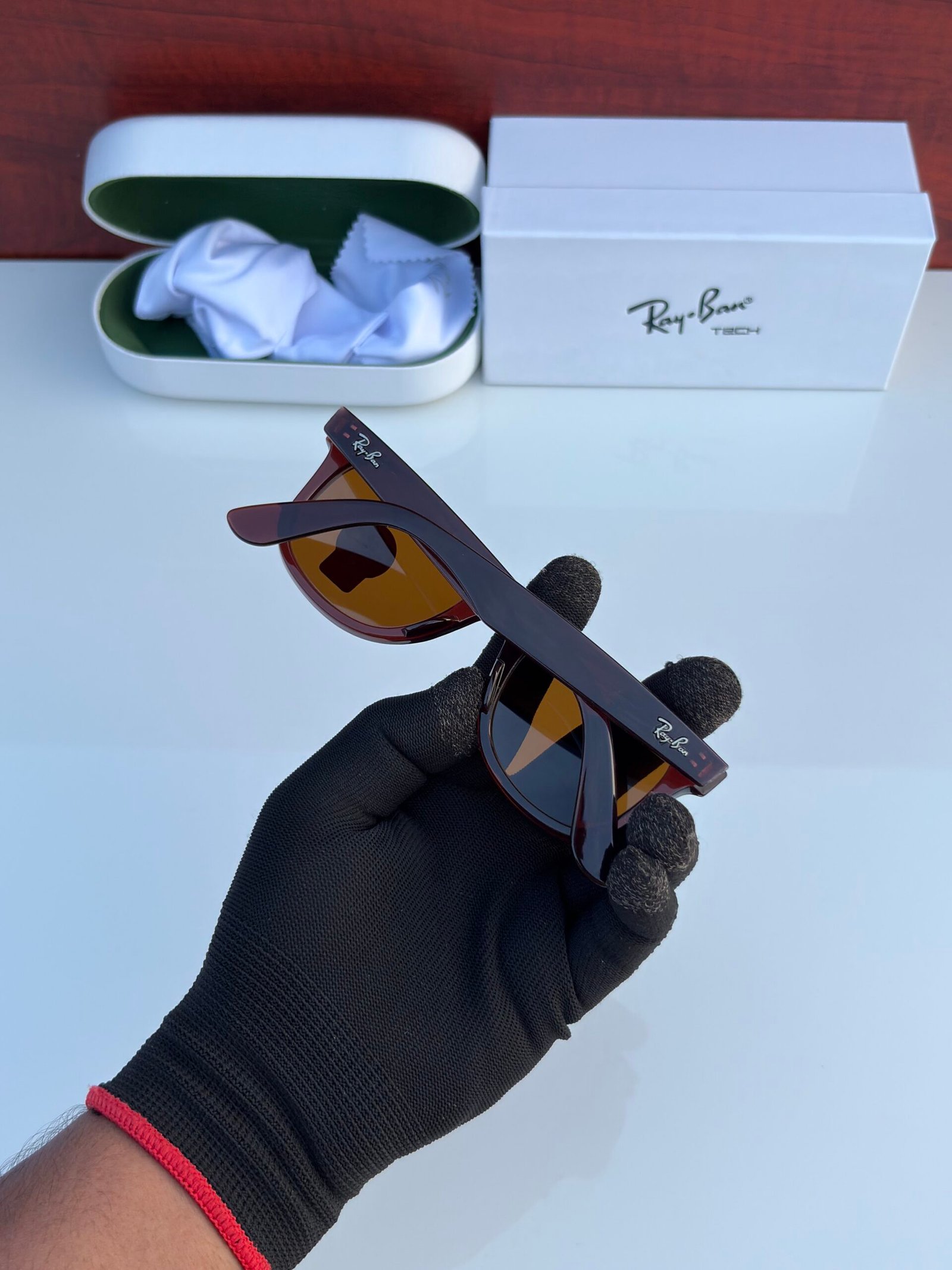 RAY BAN 2140 BROWN UV-400 SUNGLASSES - Image 2