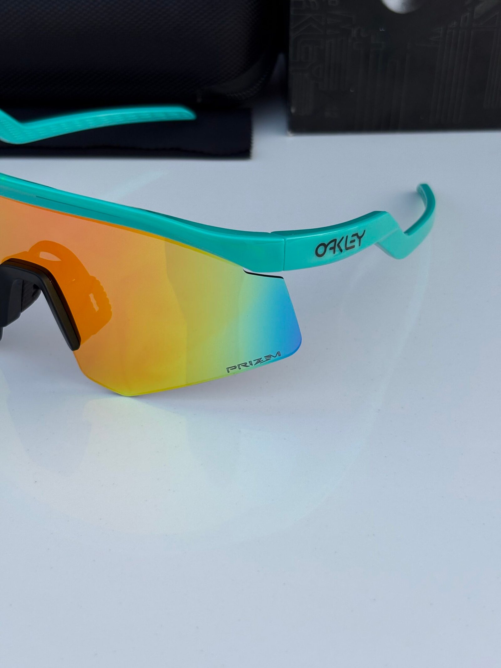 OAKLEY HYDRA 9229 TEAL ORANGE UV-400 SUNGLASSES - Image 6