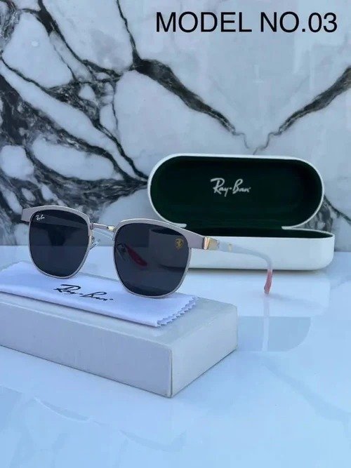 RAY BAN 03 SILVER METAL TRANSPARENT BLACK