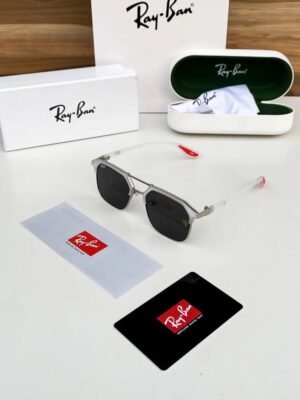 RAY BAN 04 METAL TRANSPARENT BLACK UV-400 SUNGLASSES
