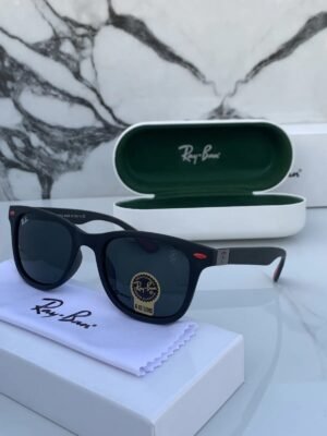 RAY BAN 4195 BLACK BLACK MATE UV-400 SUNGLASSES