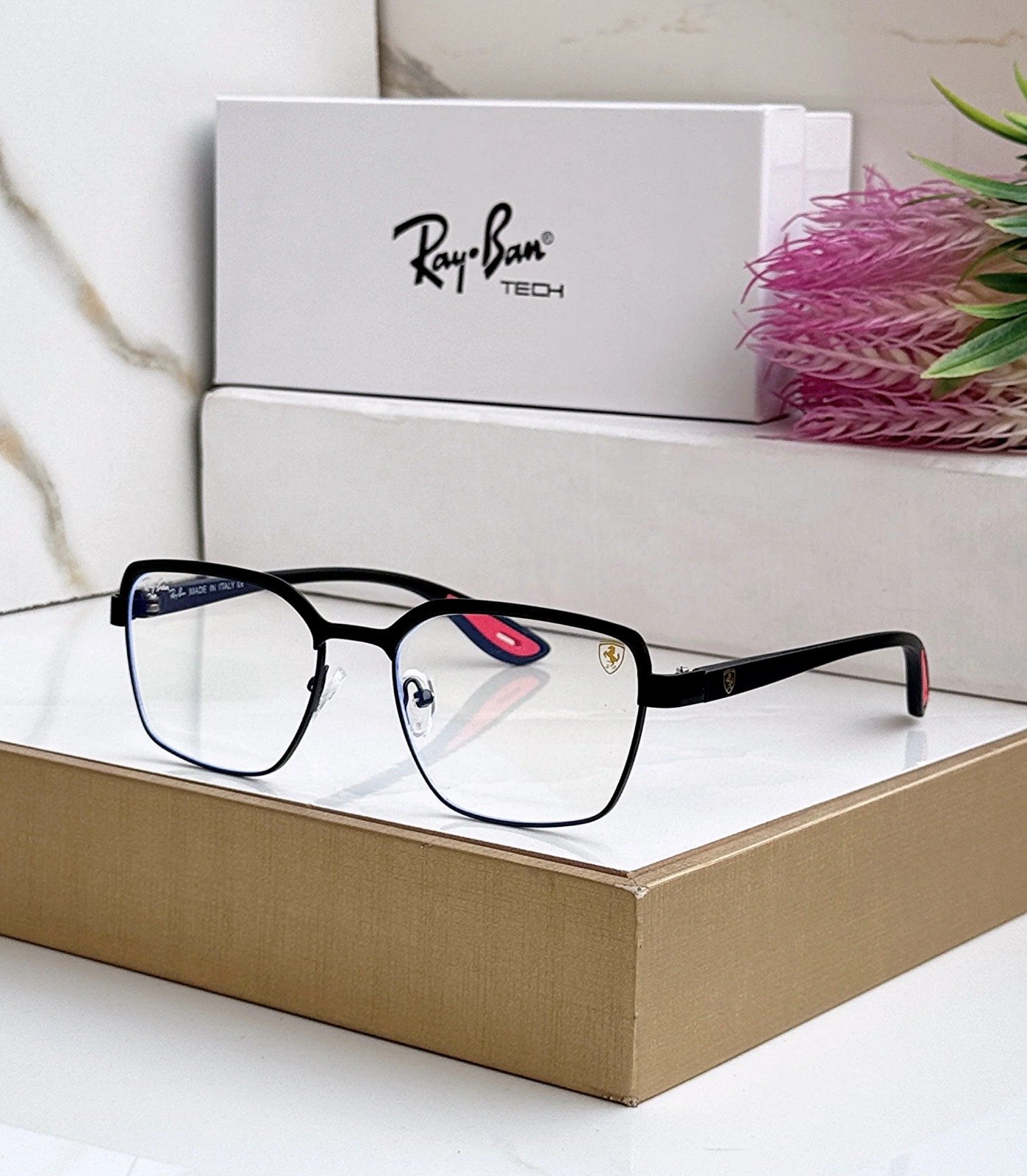 RAY BAN 07 BLACK BLUE CUT UV-400 SUNGLASSES