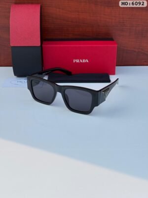 PRADA 6092 BLACK  BLACK UV-400 SUNGLASSES