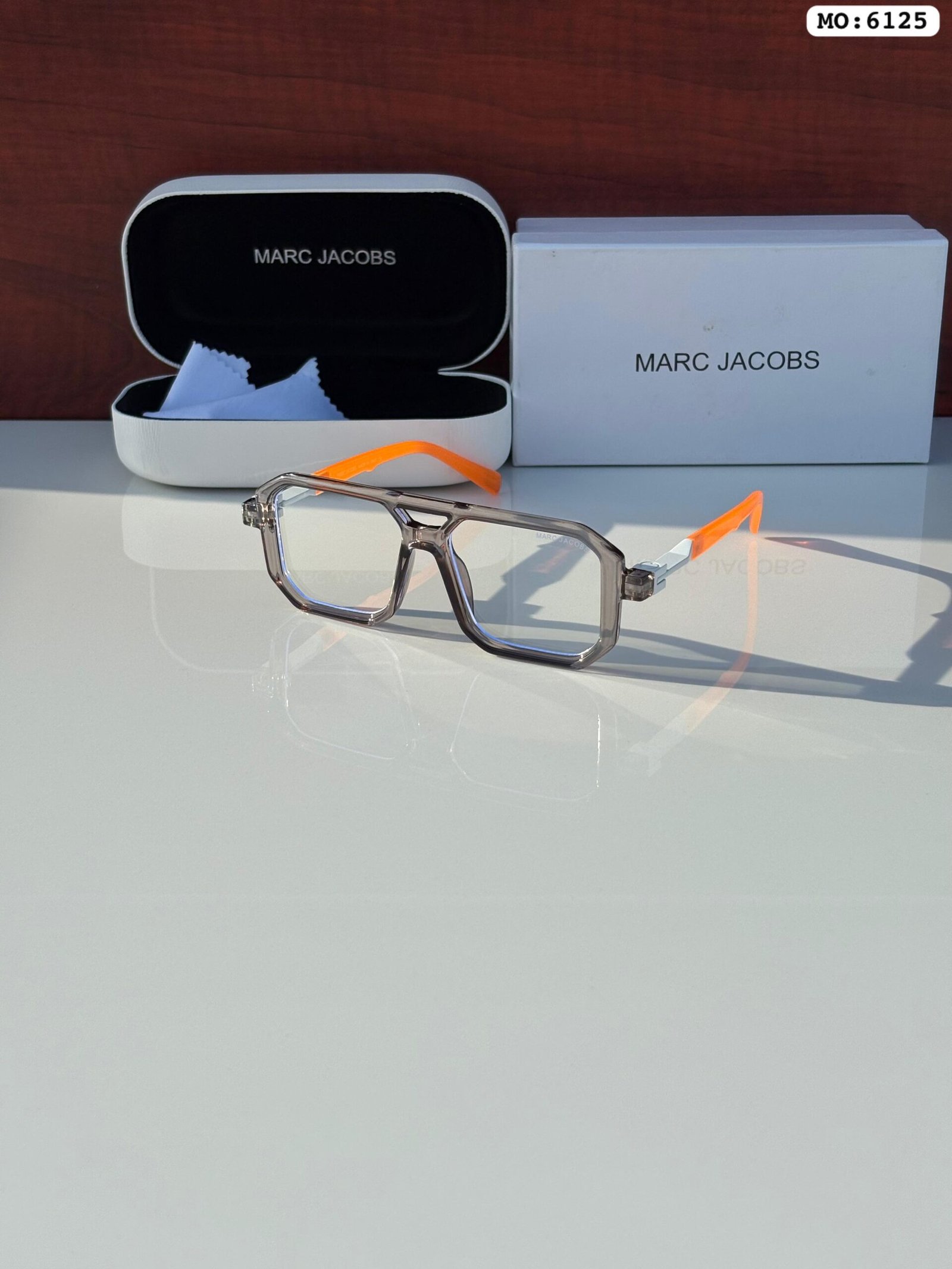 MARK JACOB 6125 GREY TRANSPARENT UV-400 SUNGLASSES