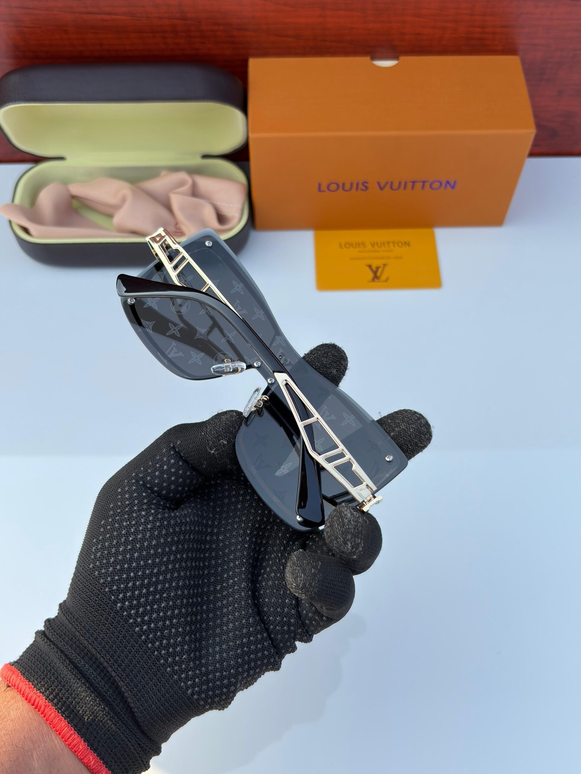 LOUIS VUITTON 17592 GOLDEN SILVER MERCURY UV-400 SUNGLASSES - Image 4