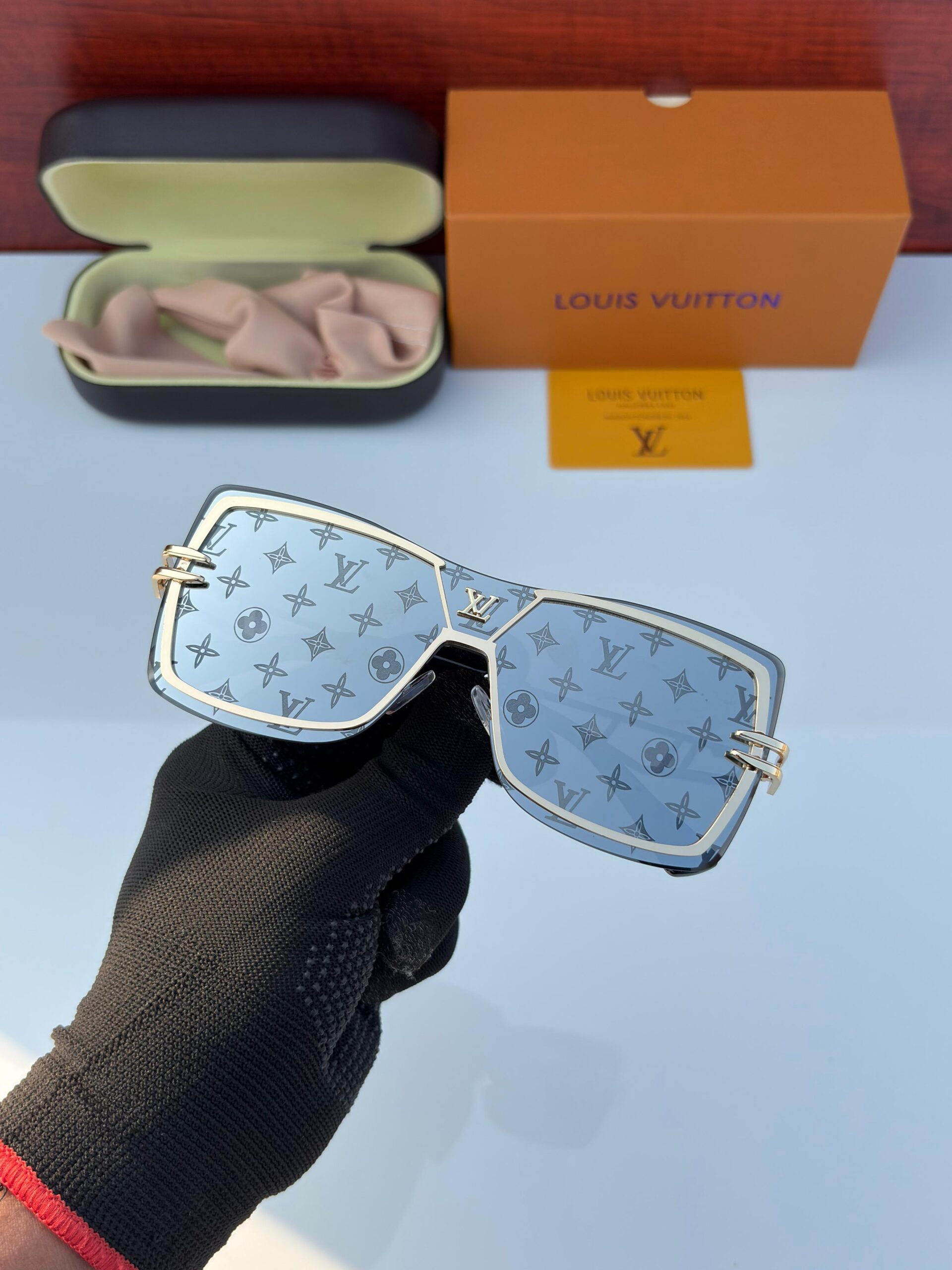LOUIS VUITTON 17592 GOLDEN SILVER MERCURY UV-400 SUNGLASSES - Image 3
