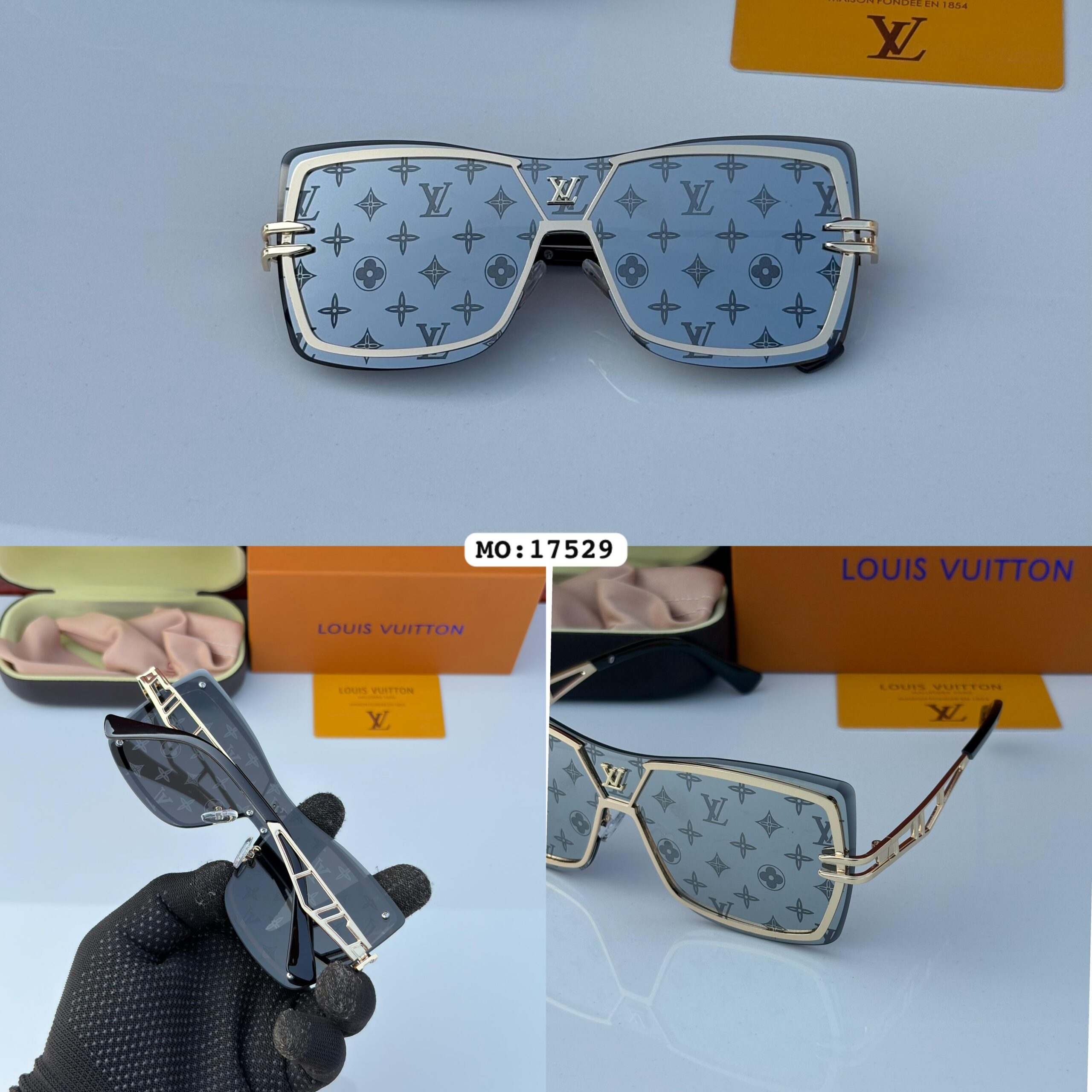 LOUIS VUITTON 17592 GOLDEN SILVER MERCURY UV-400 SUNGLASSES - Image 5