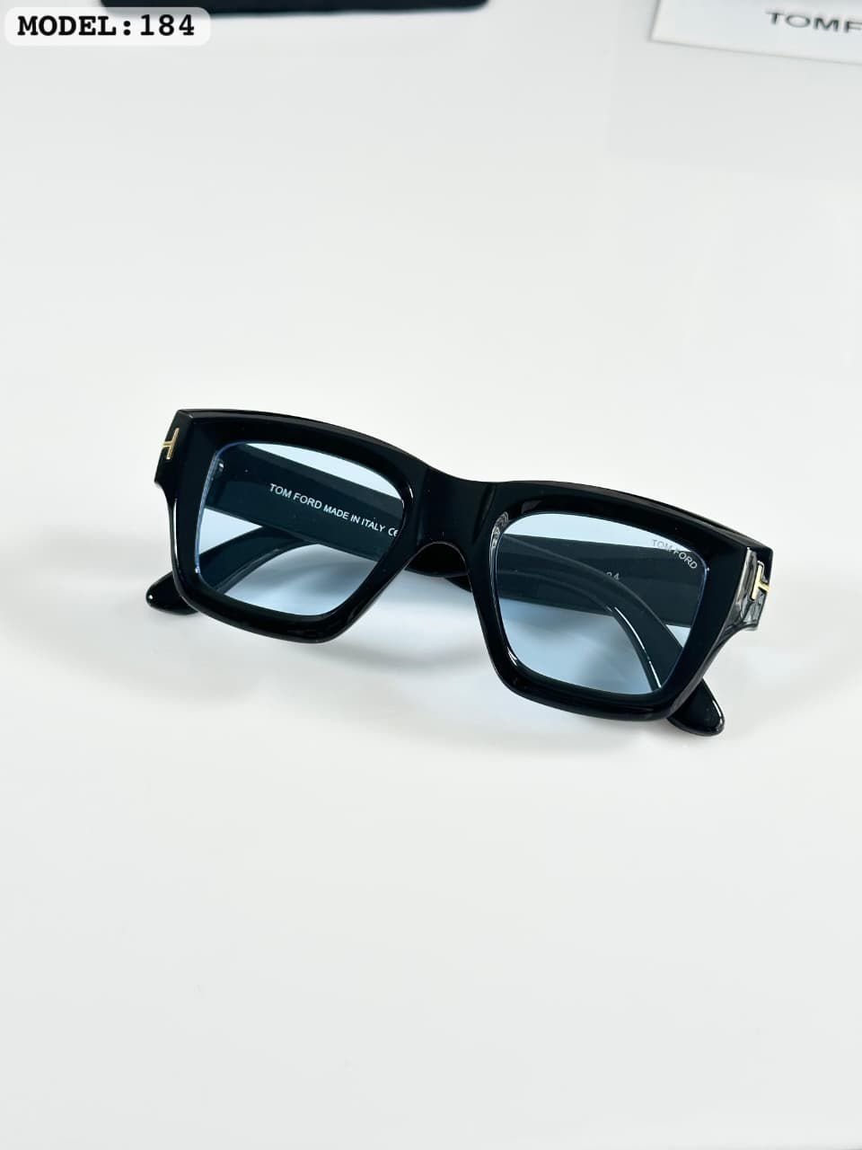 Tom Ford 4184 Black Rectangular Full-Rim Acetate Eyeglasses - Image 3
